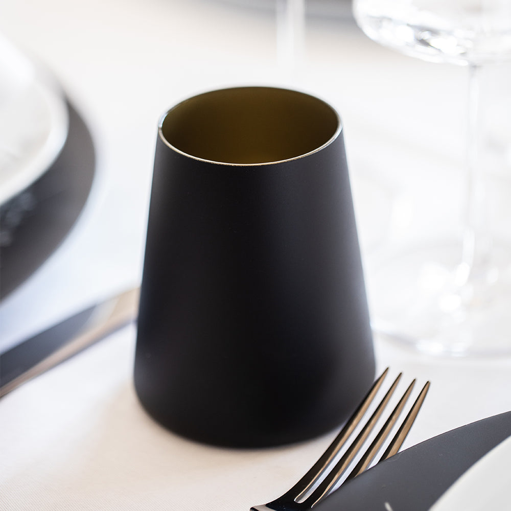 Weissweinbecher Schwarz/Bronze Power 6er Set