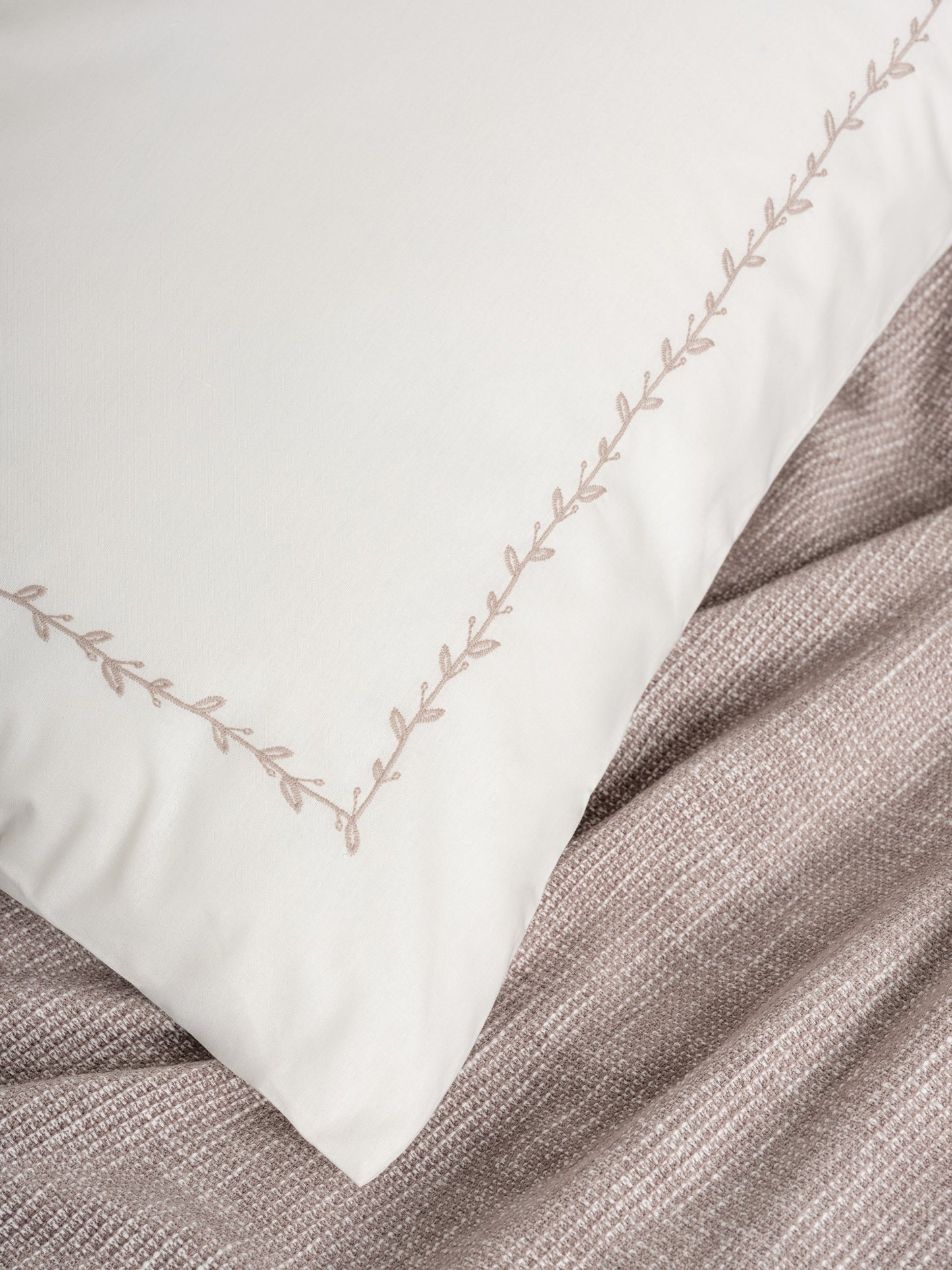 Embrova Piqué-Set für Doppelbett – 6-teilig – Nerzfarben