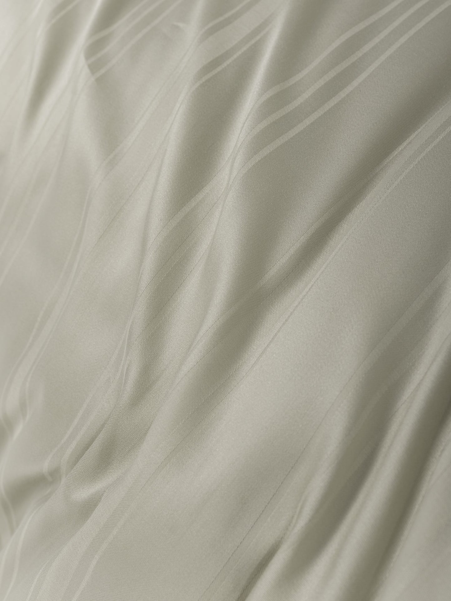 Smart Bamboo Satin Doppelbett-Bettbezug-Set – Gestreift Beige