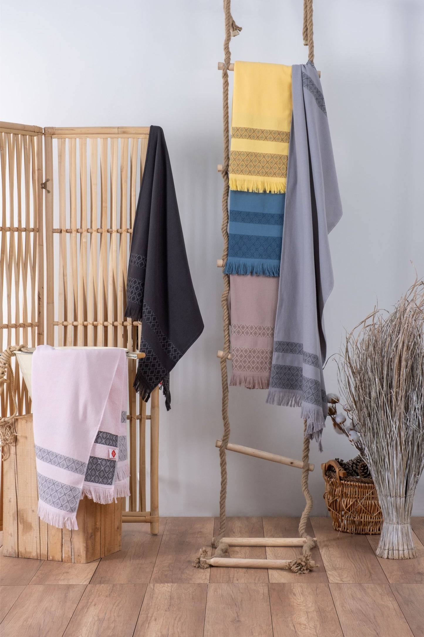 Handtuch Twins, 100 % Baumwolle, 75 x 150, Indigoblau