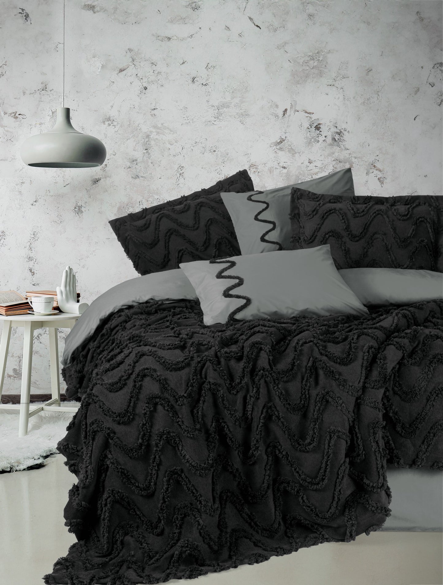 Limi Home – Tagesdecke & Bettwäscheset „Viggo“ für Doppelbett, 8-teilig