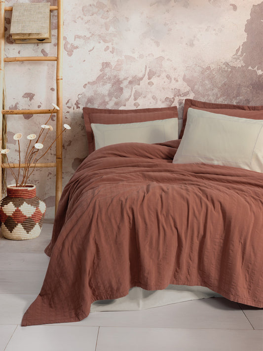 Natura Doppelbett-Tagesdecke/ Piqué-Set Vilo Tile