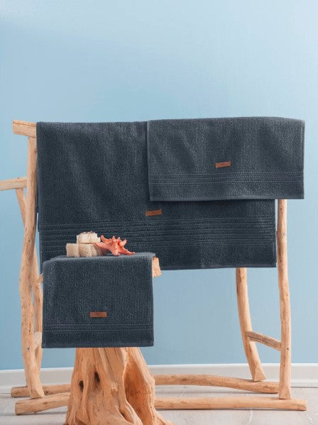 Wellness Handtuch Set aus 100% Bio-Baumwolle- Zen Anthrazit