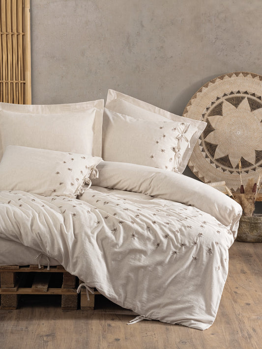 Arie Home – Bettwäscheset aus Leinen & Baumwolle für Doppelbett